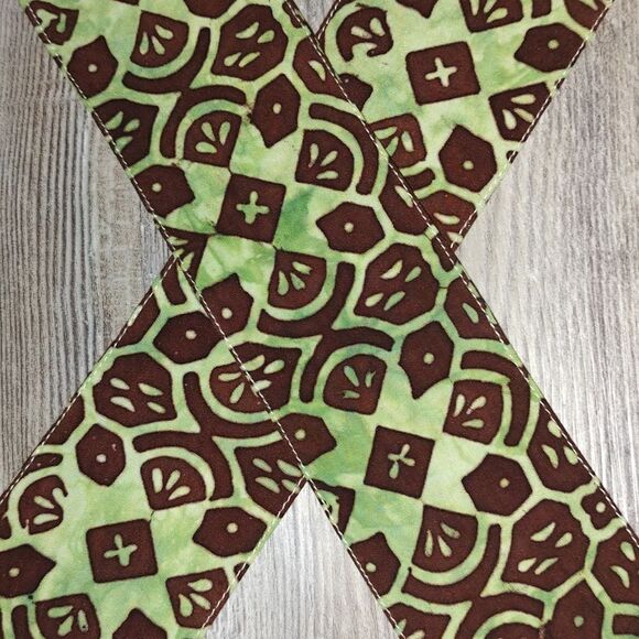 Green and brown 67" sash - Picture 2 of 2